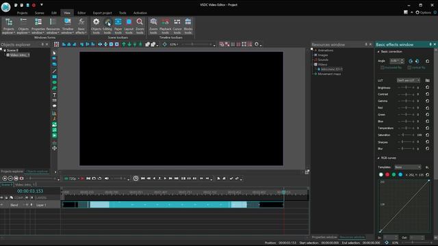 How to detach windows in VSDC - interface customization walkthrough смотреть онлайн