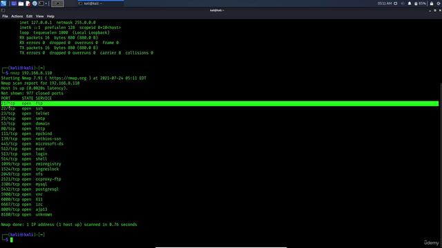 5.5. Basic Nmap Scan against IP or host смотреть онлайн