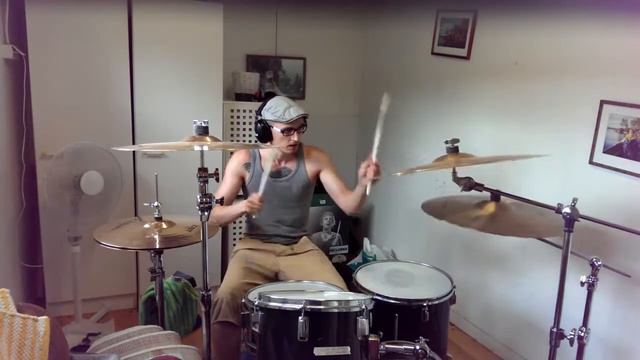 In Flames - The Quiet Place test drum cover (better sound) смотреть онлайн