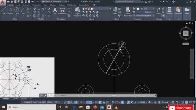 autocad 2d practice drawing 12 / in Telugu / by reality cad смотреть онлайн