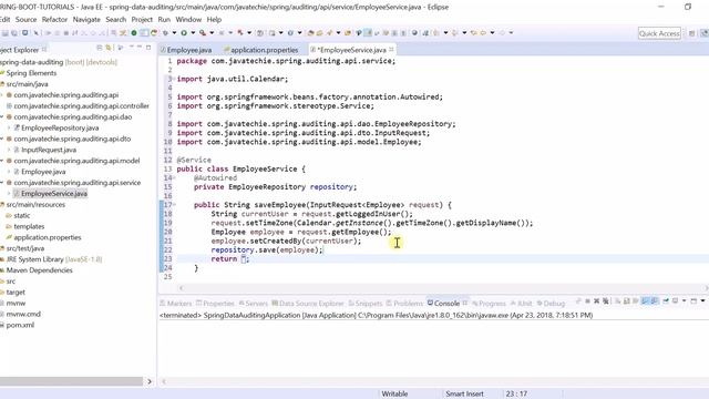 Auditing with Spring Data JPA | Java Techie смотреть онлайн