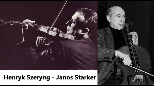 Szeryng/Starker play Brahms Double Concerto, 1rst mvt