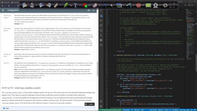 FreqAI Configuration And Running Live Examples