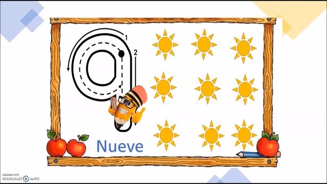 Número 9 - Aprende a escribir el número 9/ vamos a contar el número 9- #MaestraCelia смотреть онлайн