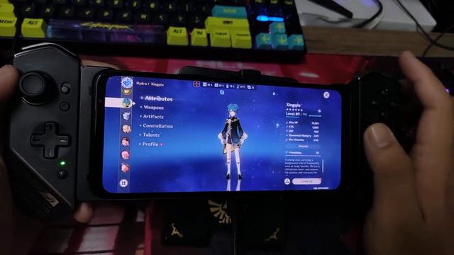 Genshin Impact(Kunai Gamepad 3)Ui Interface Button Mapping + Gameplay Asus Rog5s Gameplay смотреть онлайн