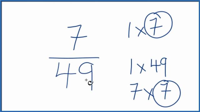 How to Simplify the Fraction 7/49 смотреть онлайн