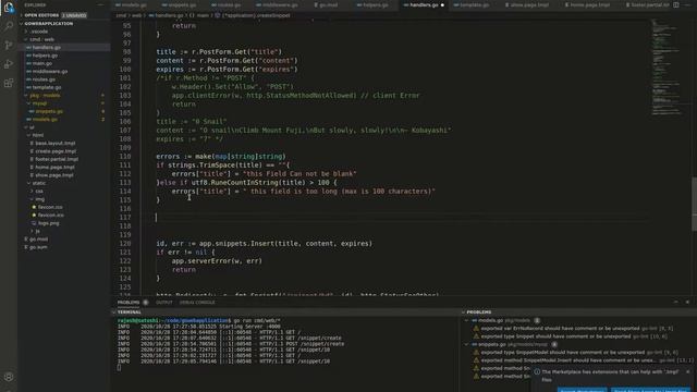Go lang: Data Validation for form. смотреть онлайн