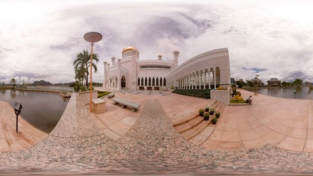 ? VR Tour | Omar Ali Saifuddin Mosque | Bandar Seri Begawan, Brunei ??【GoPro VR Travel | 360 Video】 смотреть онлайн