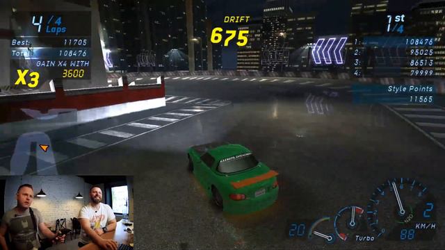 ГОНКИ НА ГИТАРЕ в NFS UDERGROUND смотреть онлайн