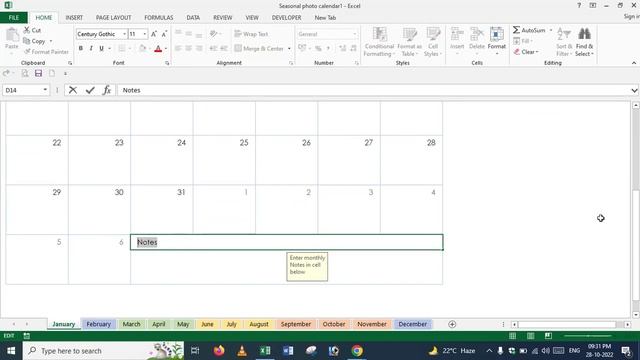 MS Excel Create Calander 2023 смотреть онлайн