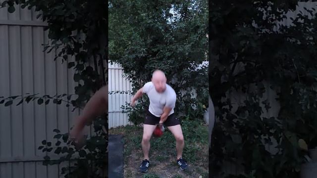 Рывок гири 32кг. Решил попробовать на скорость, хватило только на 91 подъём.. смотреть онлайн