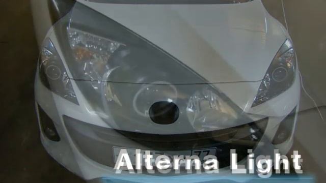 Установка ангельских глазок на Mazda 3 смотреть онлайн
