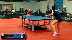 2.KAZANTSEVA - SHIBAEVA RUSSIAN Championship table tennis настольный теннис