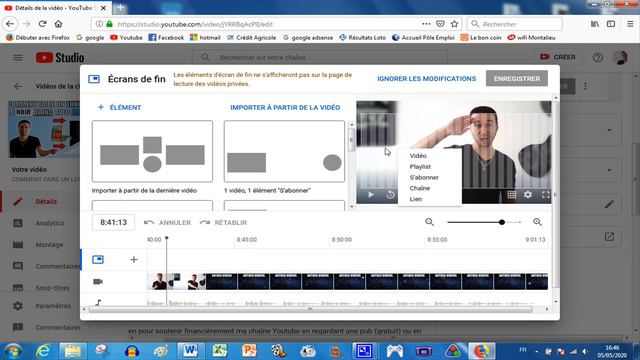 COMMENT METTRE DES LIENS VIDÉO ET LIENS D'ABONNEMENT EN FIN DE VIDÉO ? (ÉCRAN DE FIN YOUTUBE 2023) смотреть онлайн