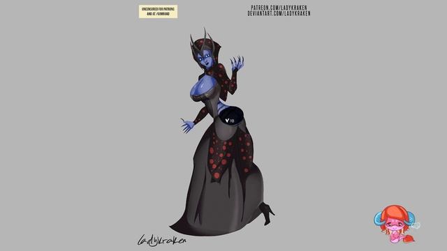 Matriarch Benezia Pin Up - Steps Digital Painting Tutorial смотреть онлайн