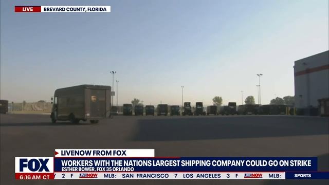 UPS union strike looms after Teamsters and the company can't agree on deal | LiveNOW from FOX смотреть онлайн