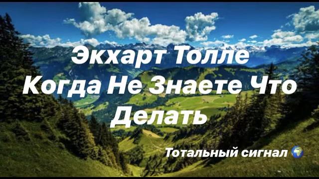 Когда не знаете что делать Ответы на жизненные трудности Экхарт Толле избранные лекции аудиокниги смотреть онлайн
