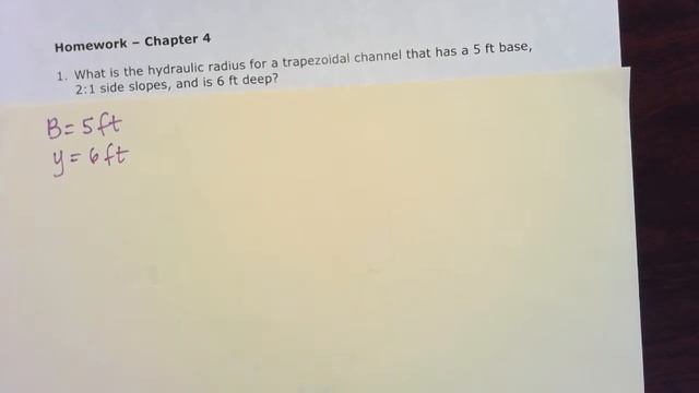 Hydraulic Radius for Trapezoidal Channel смотреть онлайн