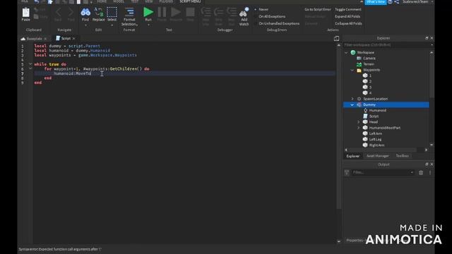 How to use MoveTo Roblox Studio смотреть онлайн