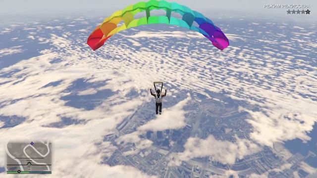 GTA V возможно ли долететь до Maze bank на парашуте? смотреть онлайн