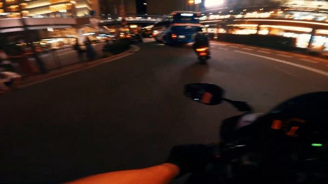 Pure sound | Night Ride | HONDA CBR600RR Akrapovic Exhaust | JAPAN OSAKA смотреть онлайн