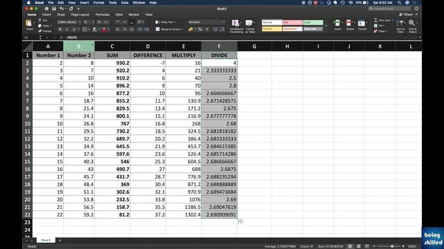 How to divide numbers in Microsoft Excel, LibreOffice Calc, Google Sheets? смотреть онлайн