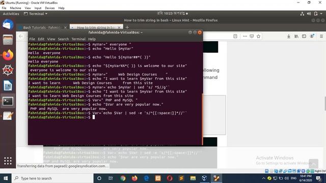 how to trim string in bash смотреть онлайн