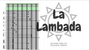 La Lambada - 21 keys kalimba tabs (easy)