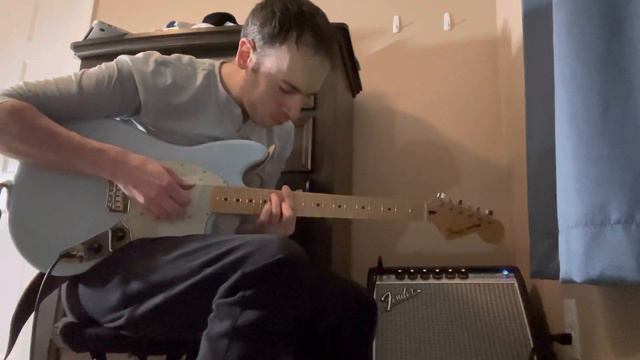 Fender 68 Custom Vibro Champ with delay and overdrive. смотреть онлайн