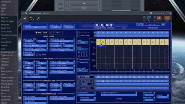 Арпеджиатор BLUE ARP