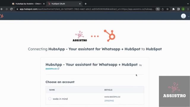 How to connect HubsApp to Hubspot | Chrome Extension | Assistro смотреть онлайн