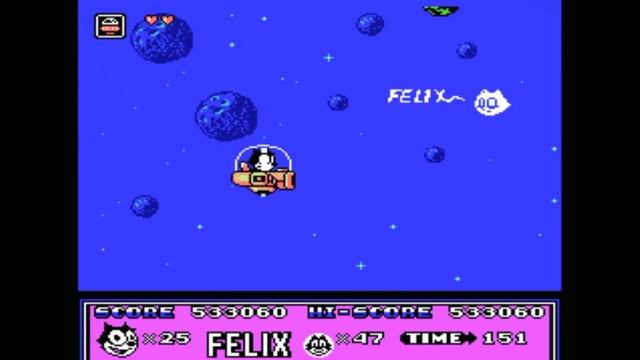 Dendy (Famicom,Nintendo,Nes) 8-bit Felix The Cat Round 8