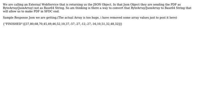 Salesforce: Convert Byte Array/JSONArray to Base 64 String via APEX смотреть онлайн