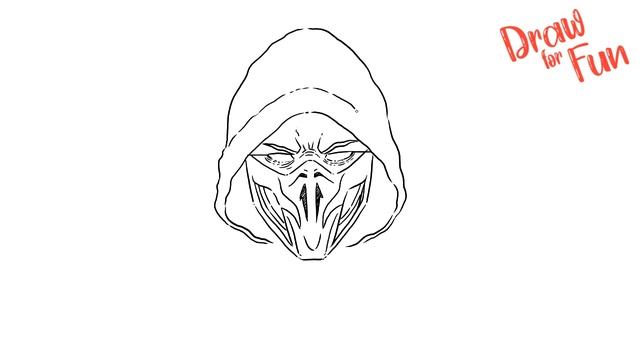 How I draw Scorpion Mortal Kombat смотреть онлайн