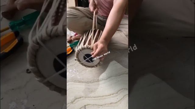 Tabla Restoration by JND Music World #restoration #renew #tabla #handmade #professional #music #new смотреть онлайн