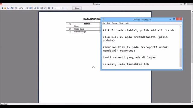 Tutorial Delphi 2010 : Cara membuat report di delphi 2010 dengan fast report смотреть онлайн