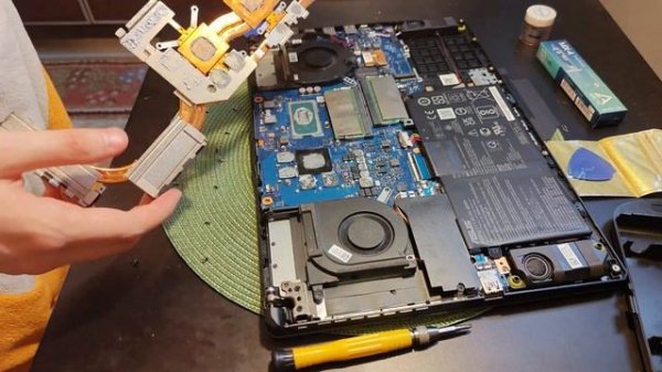Заміна термоінтерфейсів на ноутбуці ASUS TUF GAMING F15 2021