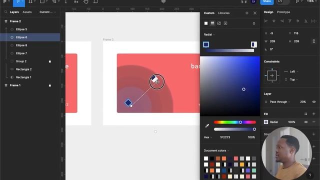 Having fun with Gradients & Custom Shapes | Figma | UX/UI смотреть онлайн