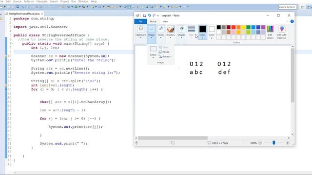reverse string in java смотреть онлайн