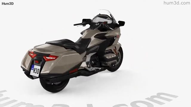 Honda GL 1800 Gold Wing 2018 3D model by Hum3D.com смотреть онлайн