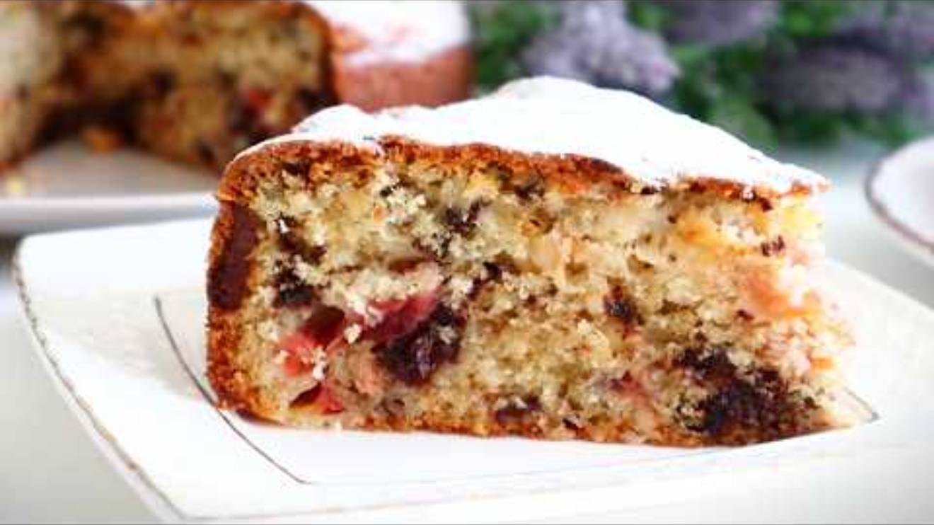 Не Пирог ,А ЧУДО какое- то! Очень Простой, Очень Вкусный Сливовый пирог с шоколадом- без миксера смотреть онлайн