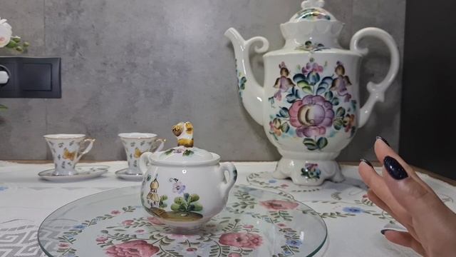 Чайник керамический большой. Продолжение истории.Что купила в комплект? Семикаракорская керамика. смотреть онлайн