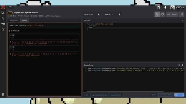 Code Wars: Replace With Alphabet смотреть онлайн