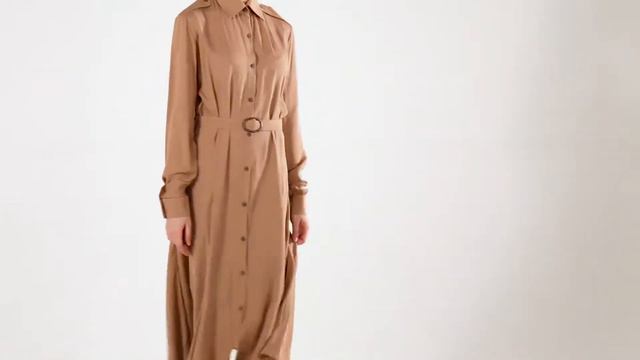 платье Beribegi 1409 silk nude (размер S) смотреть онлайн