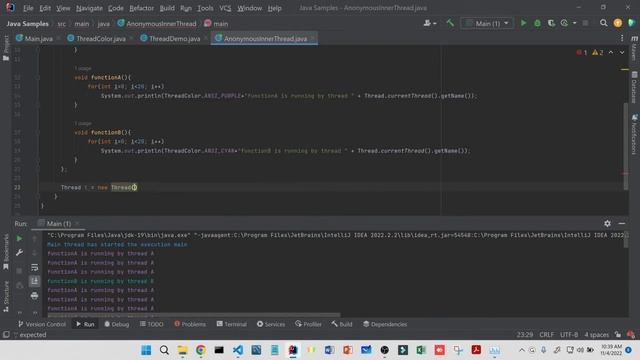 46 Thread Programming - Anonymous Inner Class смотреть онлайн