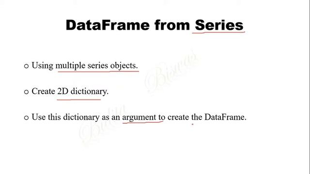 Series from Dictionary and DataFrame from the Series in Python смотреть онлайн