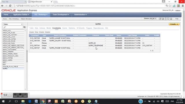 DB 3..2 create tables in ORACLE смотреть онлайн