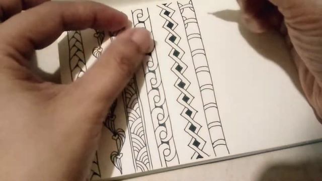10 Easy Zentangle Border Designs (Step by Step) смотреть онлайн