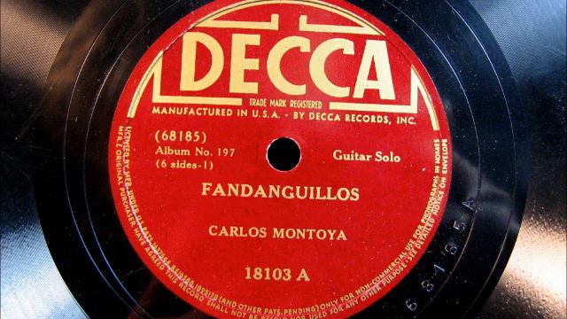 Flamenco Guitar by Carlos Montoya FANDANGUILLOS c.1950 смотреть онлайн