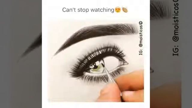 Рисуем голубые глаза